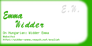 emma widder business card